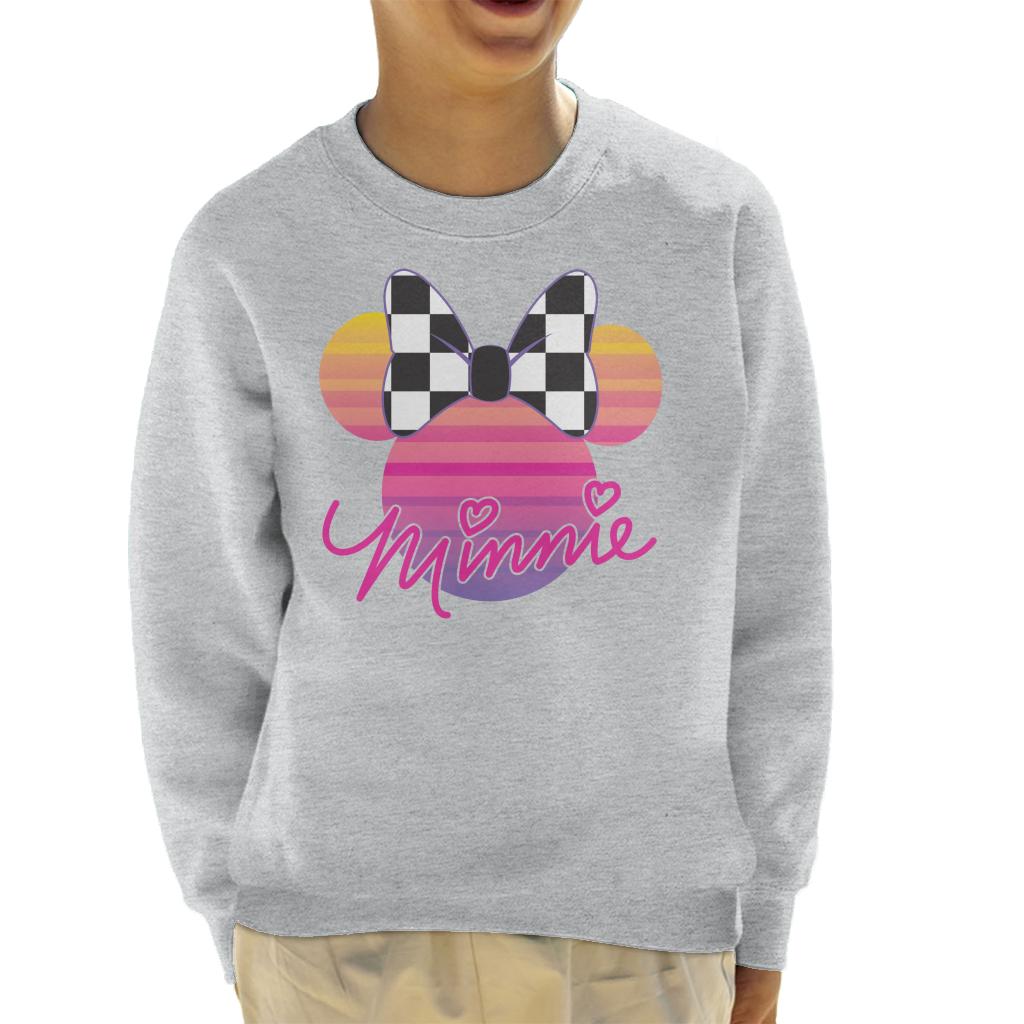 Disney Minnie Mouse Retrowave Head Kid's Sweatshirt product image 1