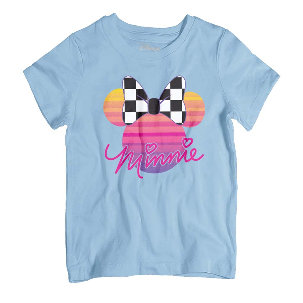 Disney Minnie Mouse Retrowave Head Kid's T-Shirt product image 1