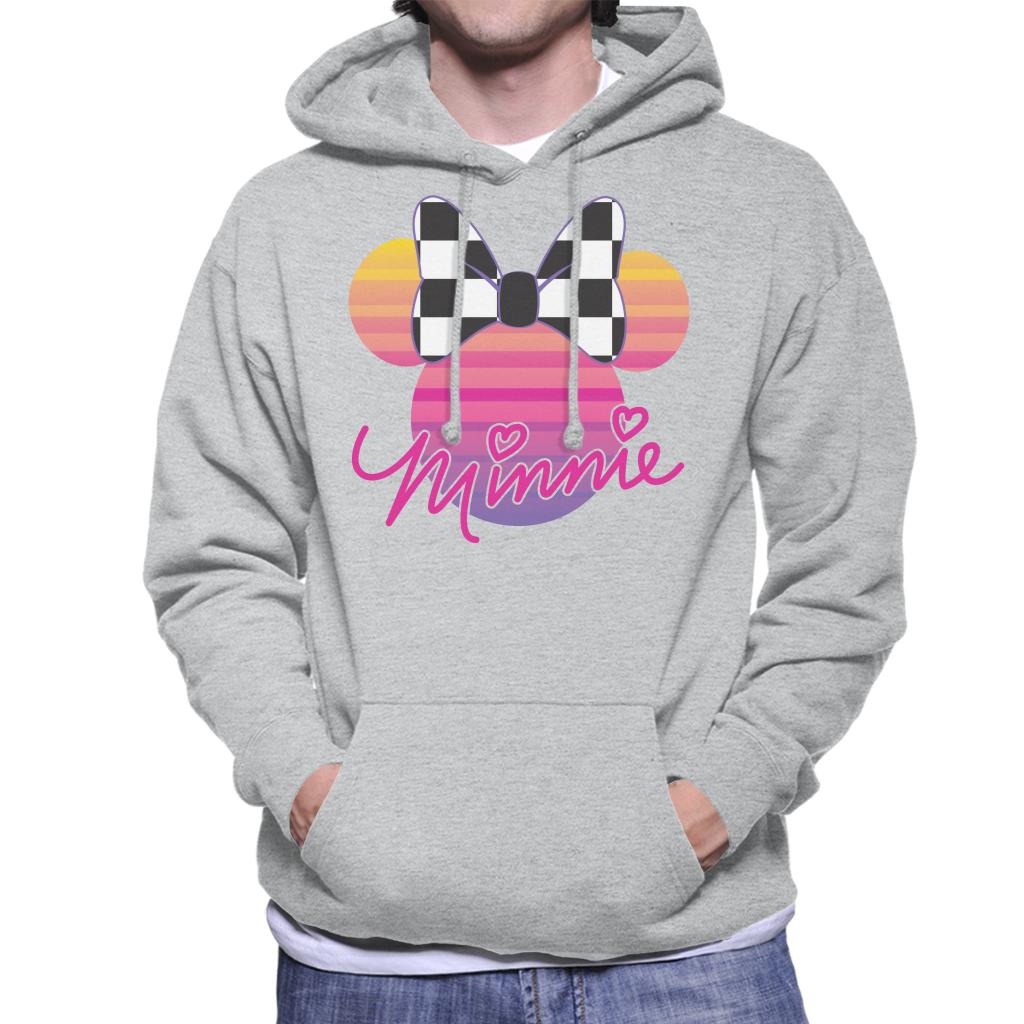 Disney Minnie Mouse Retrowave Head Men's Hooded Sweatshirt product image 1