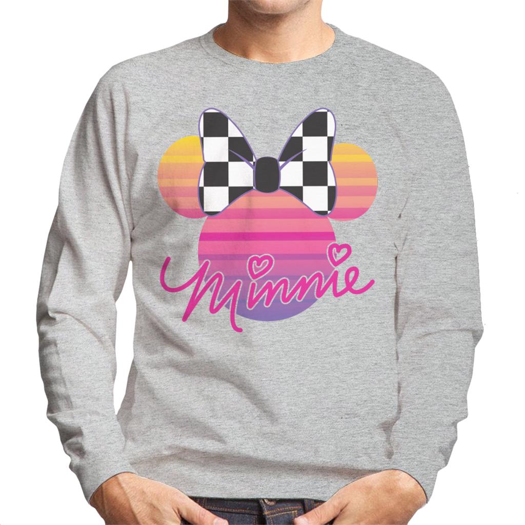 Disney Minnie Mouse Retrowave Head Men's Sweatshirt product image 1