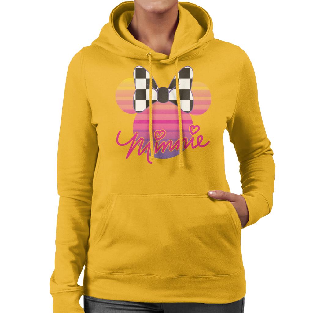 Disney Minnie Mouse Retrowave Head Women's Hooded Sweatshirt product image 6
