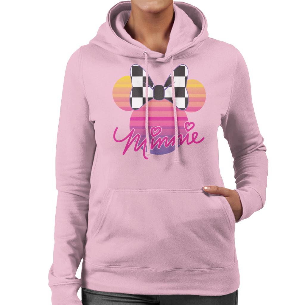 Disney Minnie Mouse Retrowave Head Women's Hooded Sweatshirt product image 8