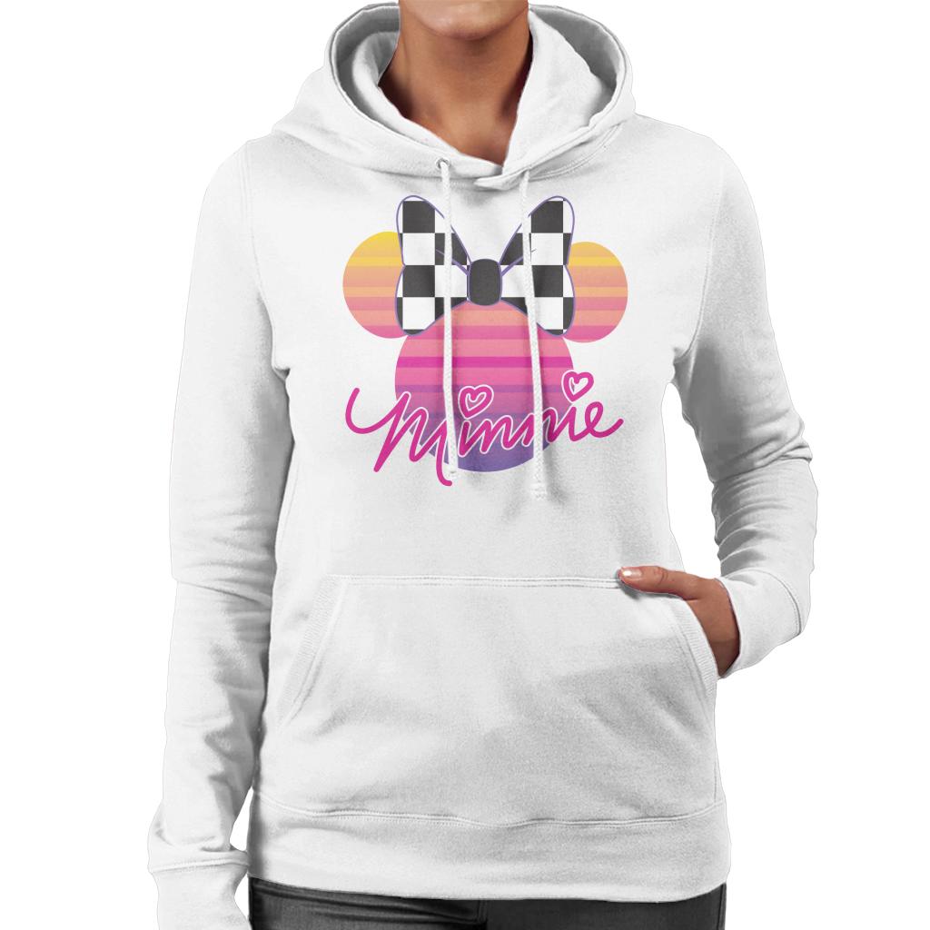 Disney Minnie Mouse Retrowave Head Women's Hooded Sweatshirt product image 4