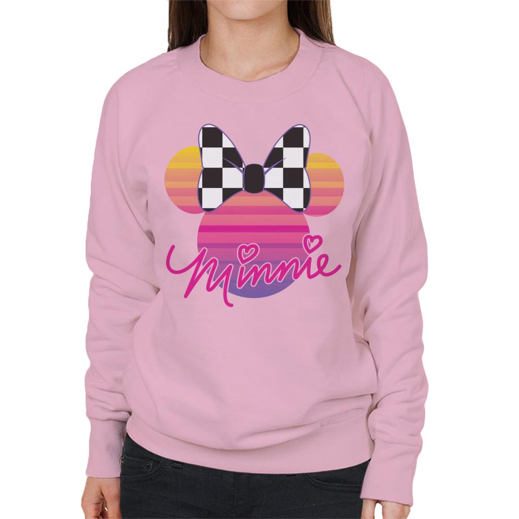 Disney Minnie Mouse Retrowave Head Women's Sweatshirt product image 8