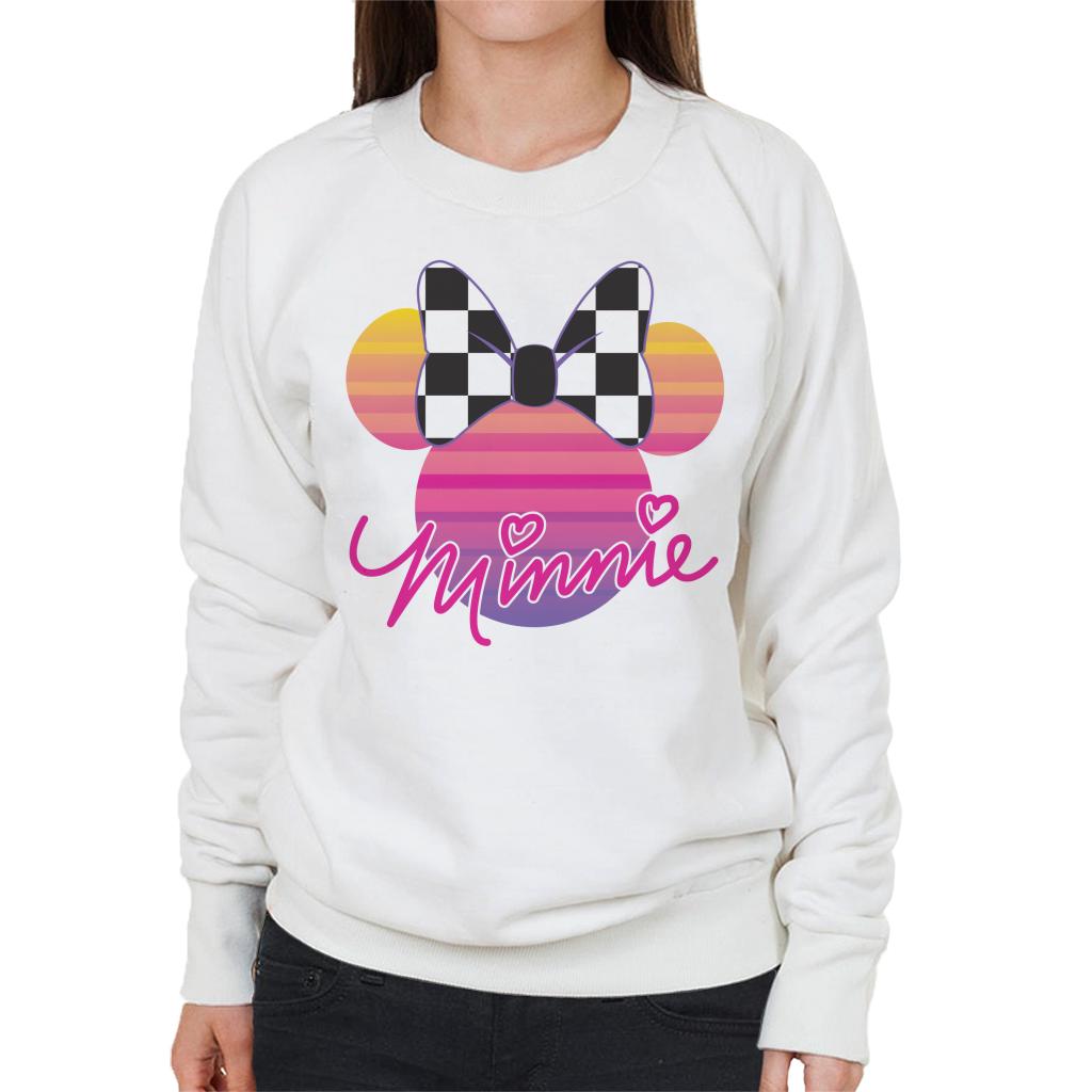 Disney Minnie Mouse Retrowave Head Women's Sweatshirt product image 4