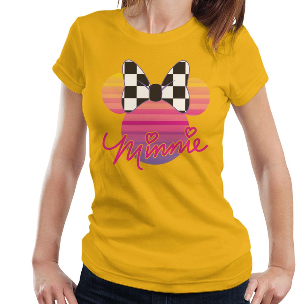 Disney Minnie Mouse Retrowave Head Women's T-Shirt product image 6