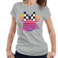 Disney Minnie Mouse Retrowave Head Women's T-Shirt product image 1