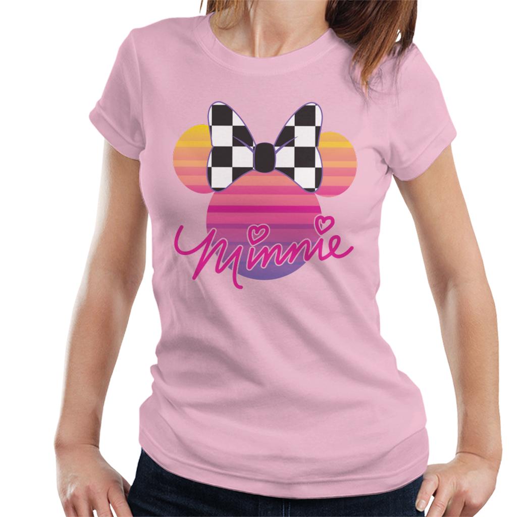 Disney Minnie Mouse Retrowave Head Women's T-Shirt product image 8