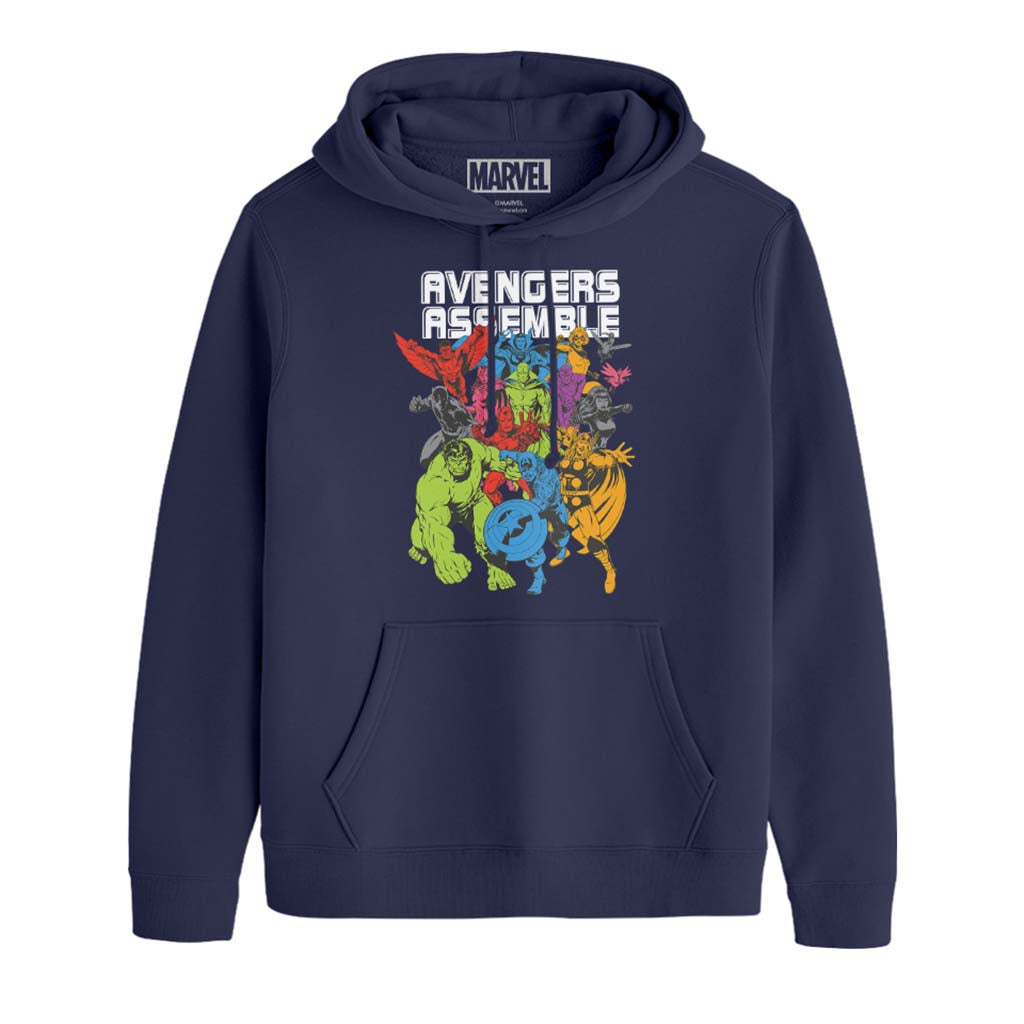 Marvel Avengers Assemble Comic Book Colour Art Men's Hooded product image 1
