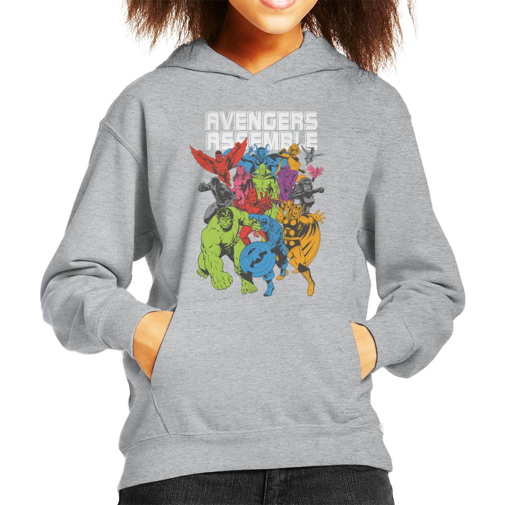 Marvel Avengers Assemble Comic Book Colour Art Kid's Hooded product image 6
