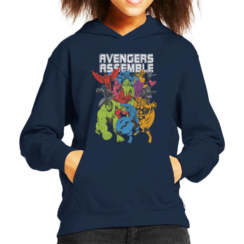 Marvel Avengers Assemble Comic Book Colour Art Kid's Hooded product image 8