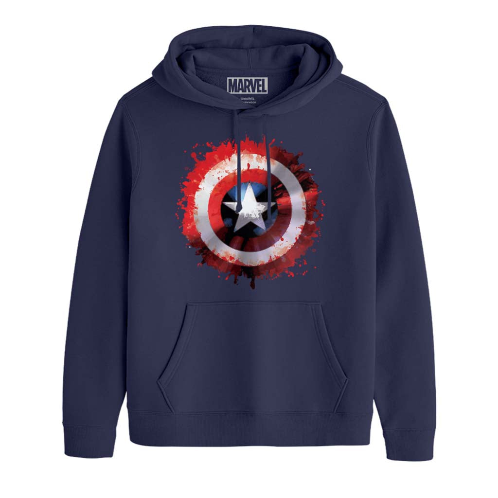 Marvel Captain America Shield Paint Splat Avengers Men's product image 1