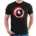 Marvel Captain America Shield Paint Splat Avengers Men's product image 1