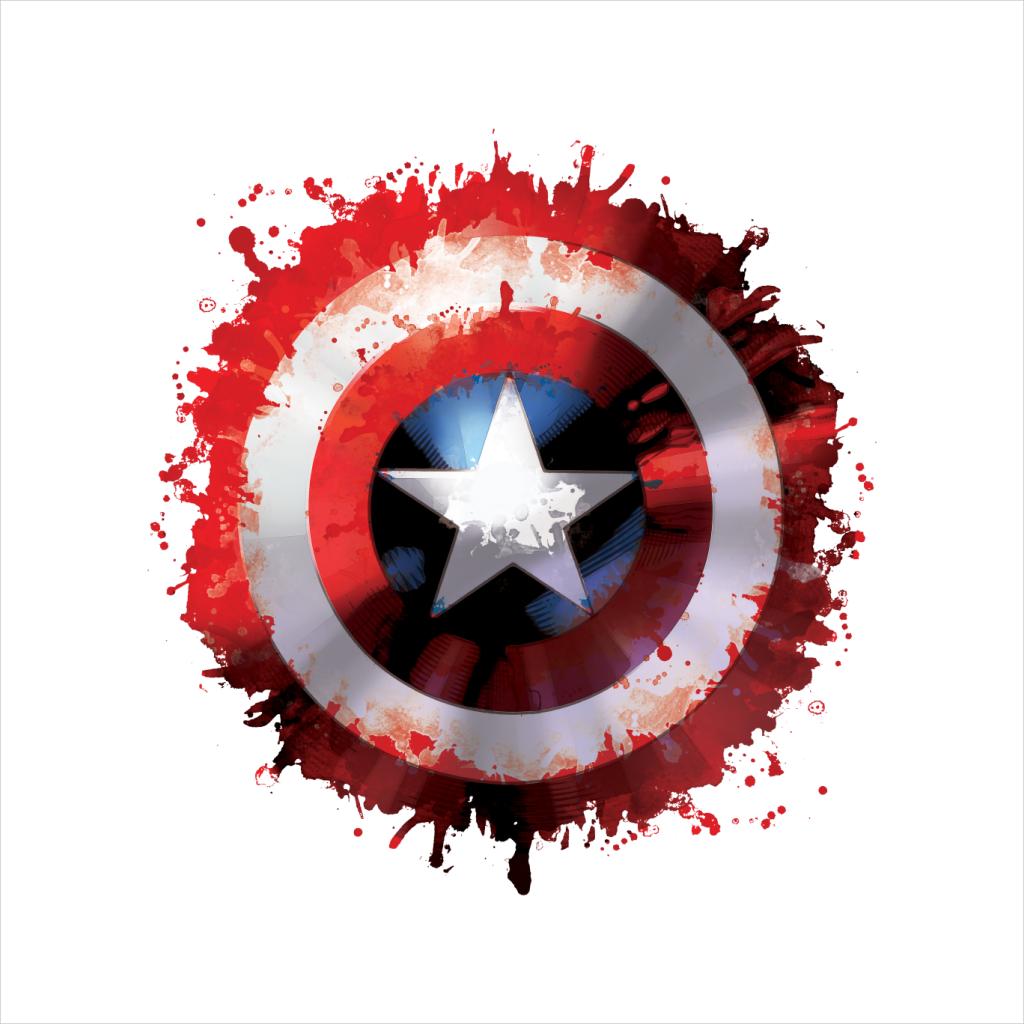 Marvel Captain America Shield Paint Splat Avengers Men's product image 7