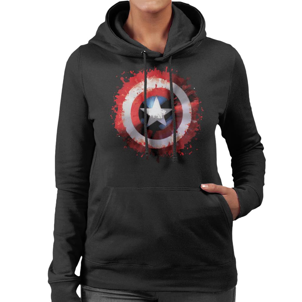 Marvel Captain America Shield Paint Splat Avengers Women's product image 1