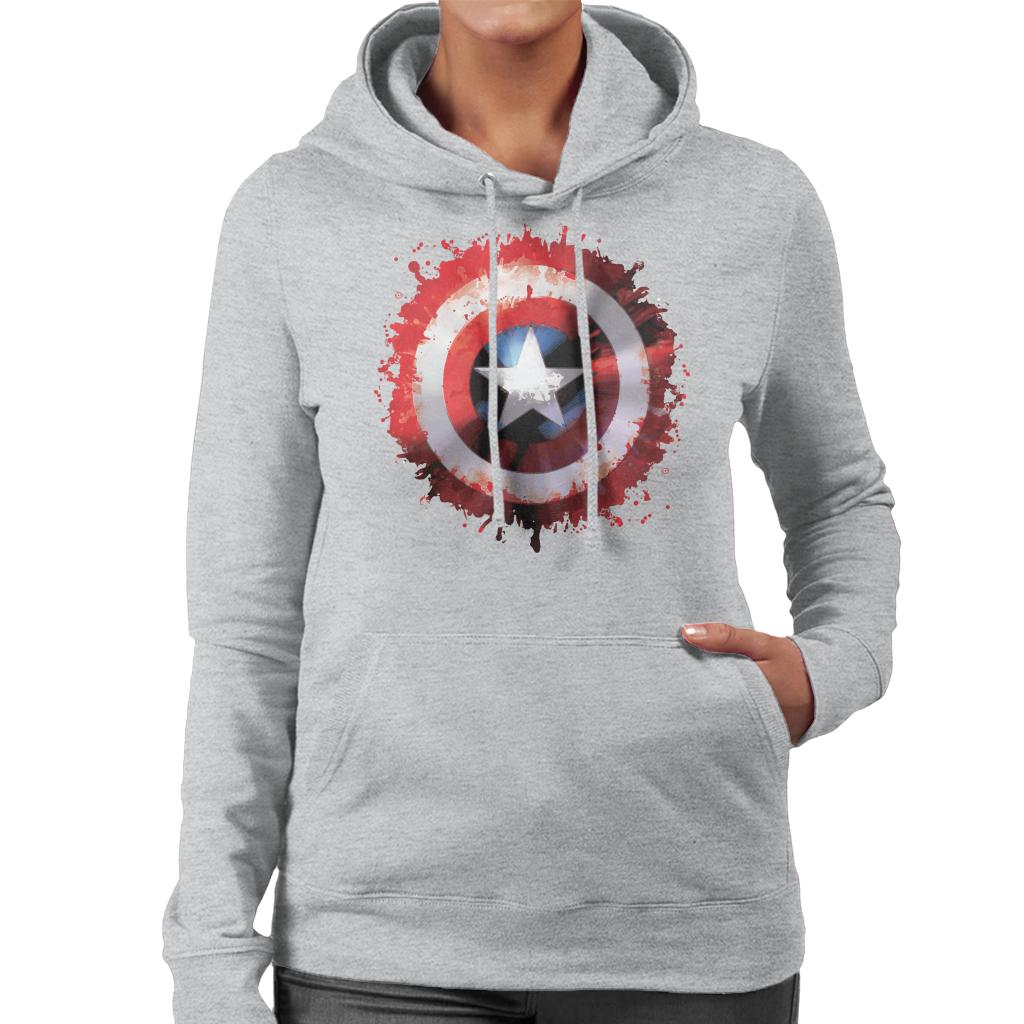 Marvel Captain America Shield Paint Splat Avengers Women's product image 4