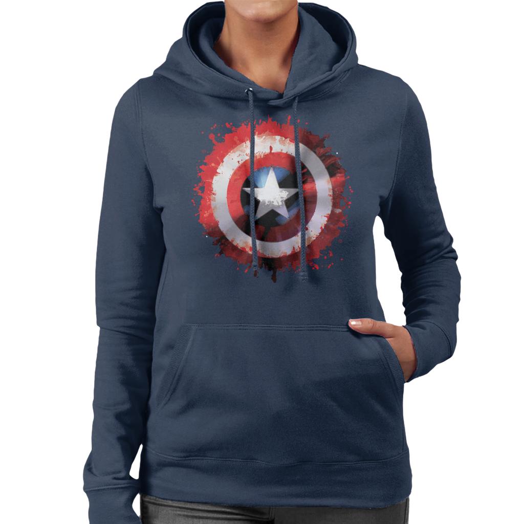 Marvel Captain America Shield Paint Splat Avengers Women's product image 8