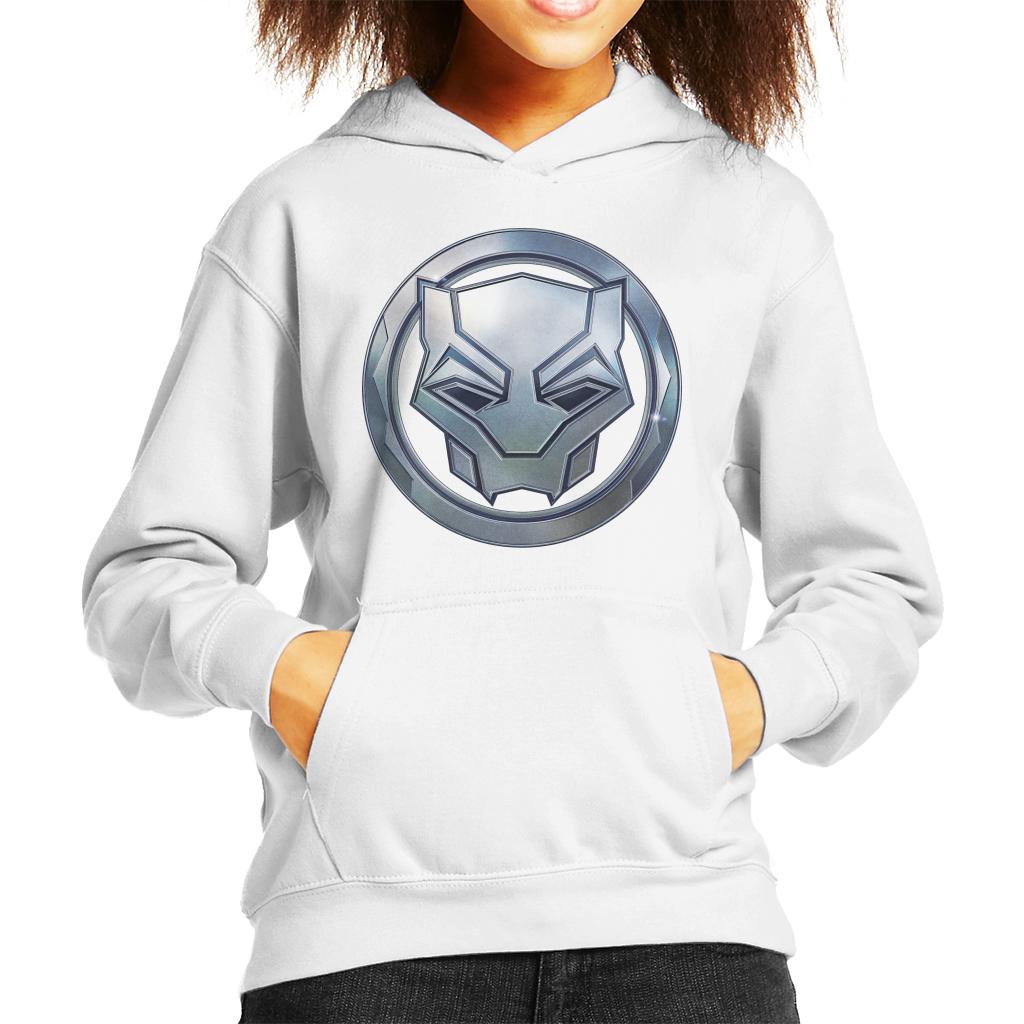 Marvel Black Panther Steel Mask Logo Kid's Hooded Sweatshirt product image 8