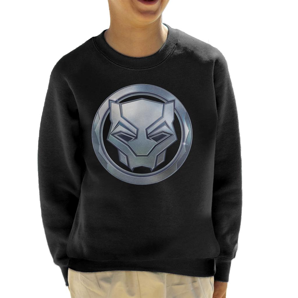 Marvel Black Panther Steel Mask Logo Kid's Sweatshirt product image 1