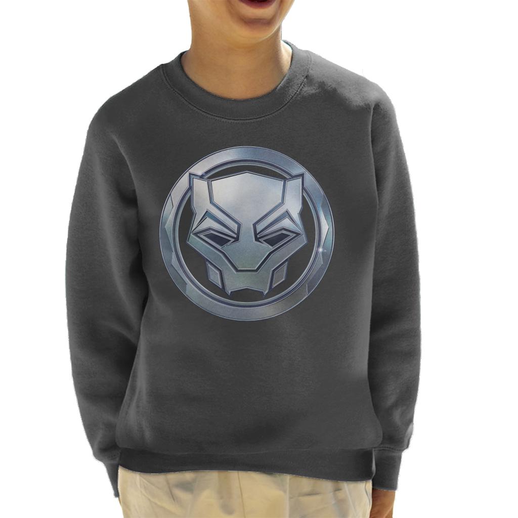 Marvel Black Panther Steel Mask Logo Kid's Sweatshirt product image 4