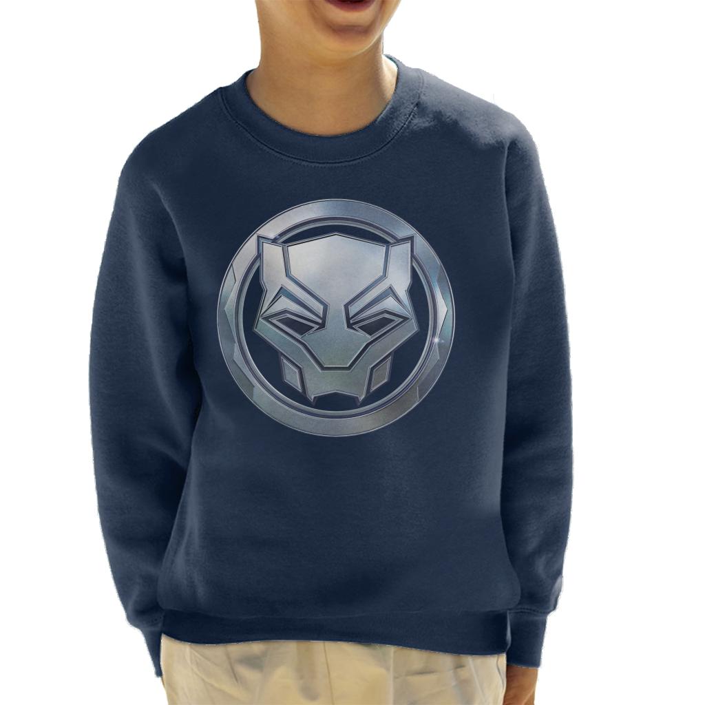 Marvel Black Panther Steel Mask Logo Kid's Sweatshirt product image 6