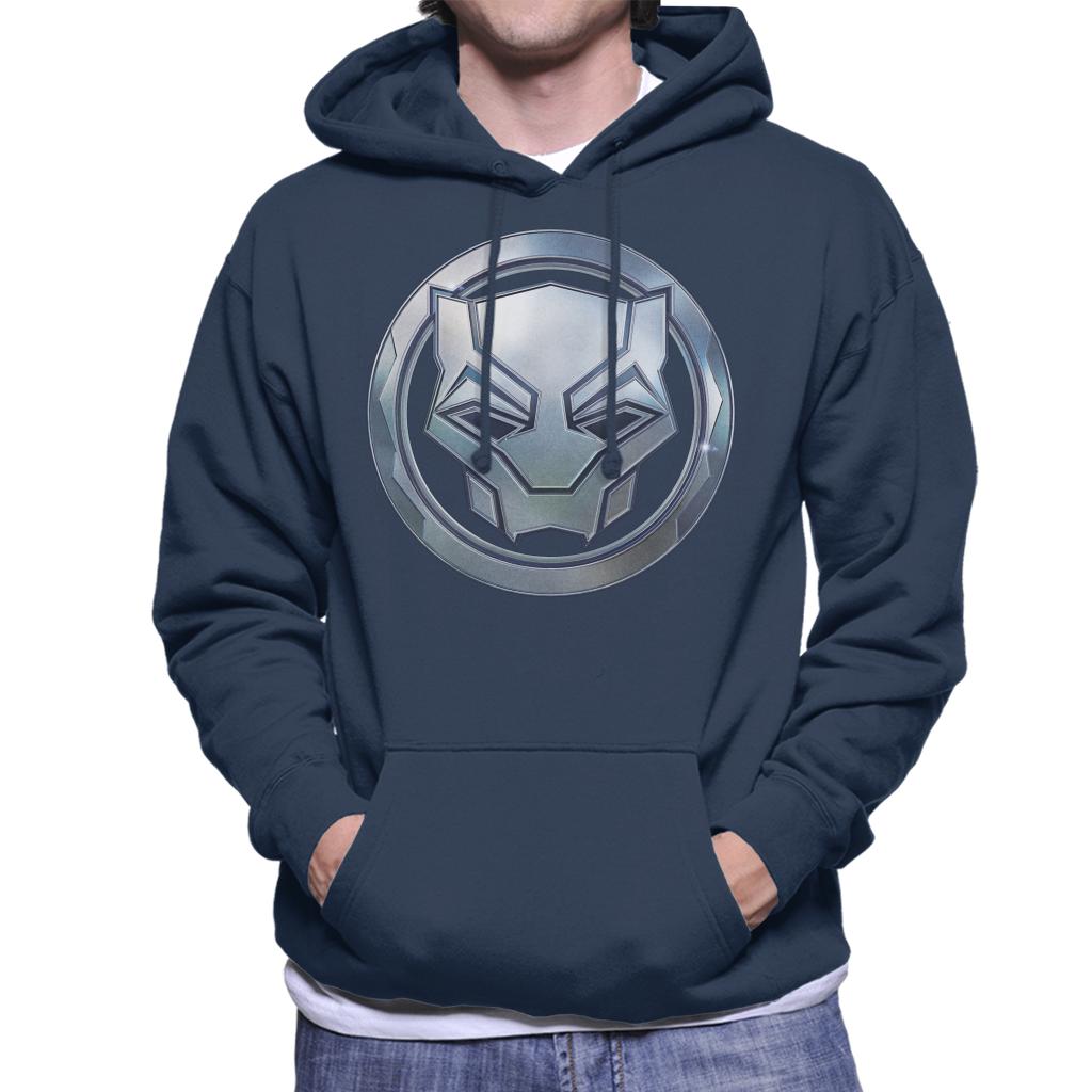 Marvel Black Panther Steel Mask Logo Men's Hooded Sweatshirt product image 8