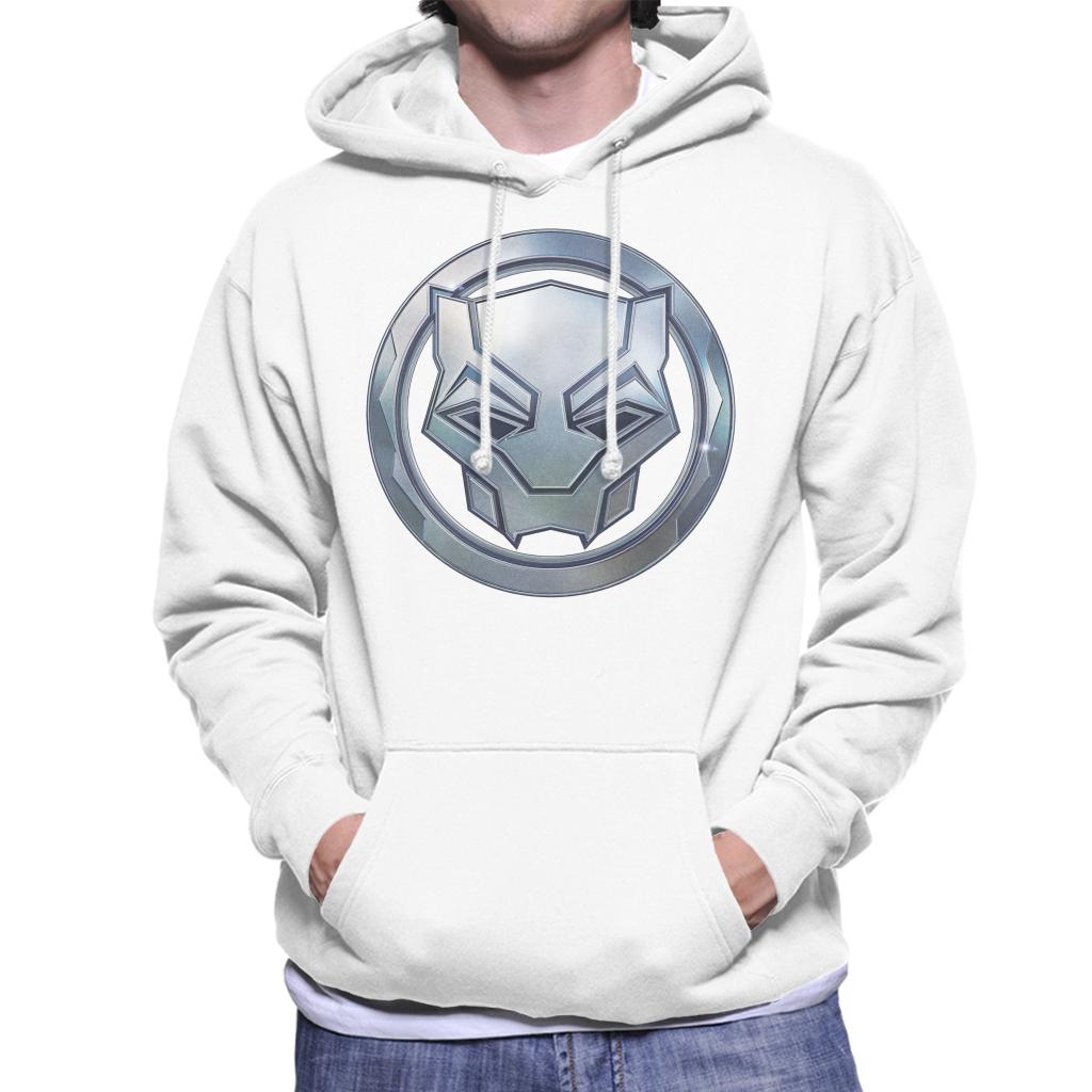 Marvel Black Panther Steel Mask Logo Men's Hooded Sweatshirt product image 6