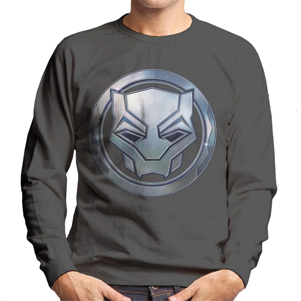 Marvel Black Panther Steel Mask Logo Men's Sweatshirt product image 4