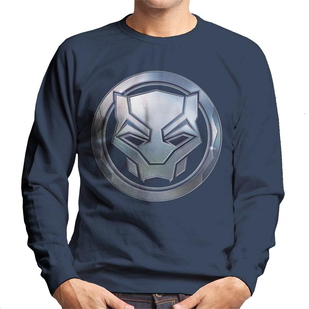 Marvel Black Panther Steel Mask Logo Men's Sweatshirt product image 8