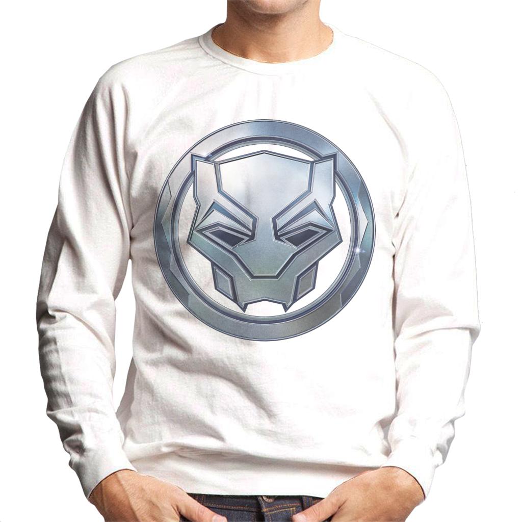 Marvel Black Panther Steel Mask Logo Men's Sweatshirt product image 6