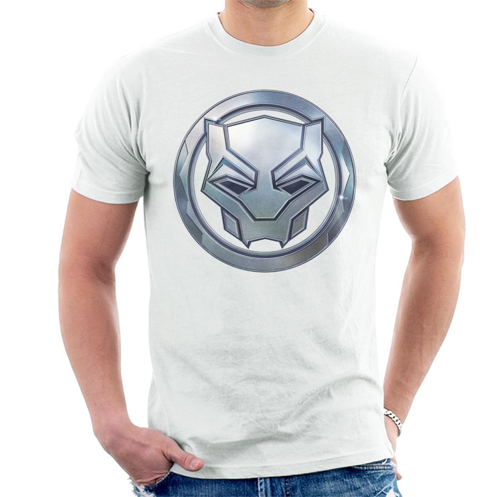 Marvel Black Panther Steel Mask Logo Men's T-Shirt product image 6
