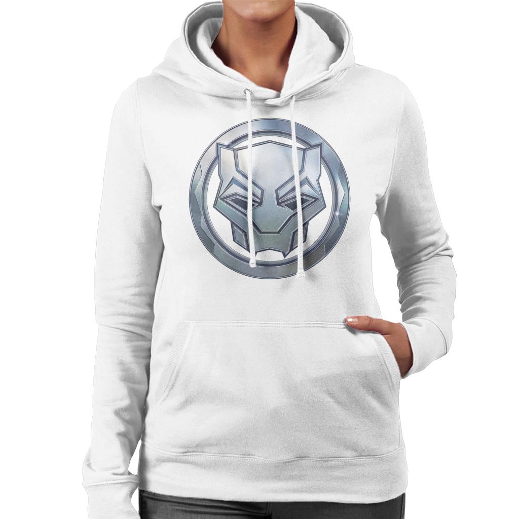 Marvel Black Panther Steel Mask Logo Women's Hooded product image 6