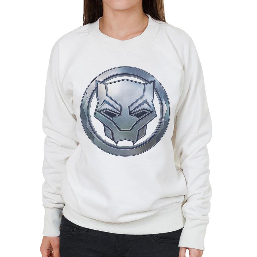 Marvel Black Panther Steel Mask Logo Women's Sweatshirt product image 6