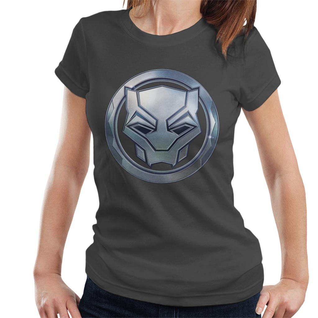 Marvel Black Panther Steel Mask Logo Women's T-Shirt product image 4