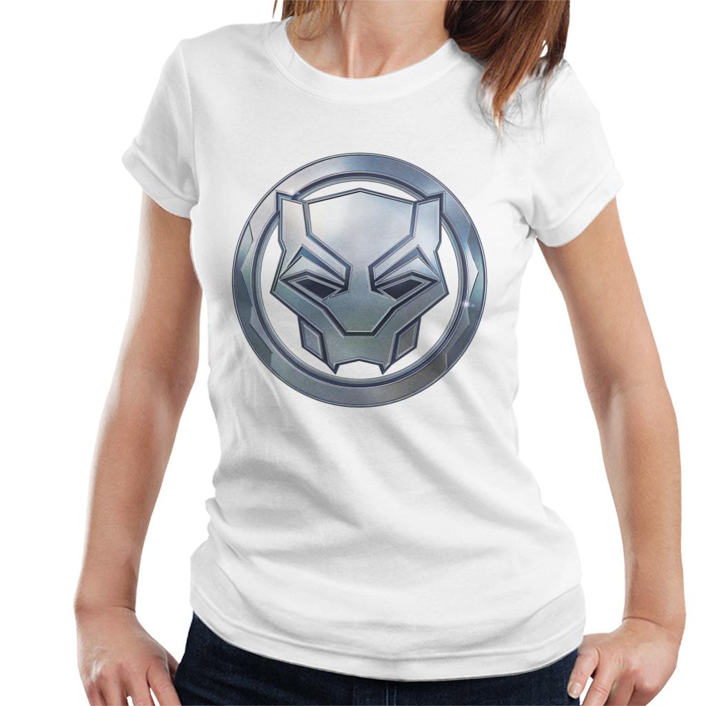 Marvel Black Panther Steel Mask Logo Women's T-Shirt product image 6