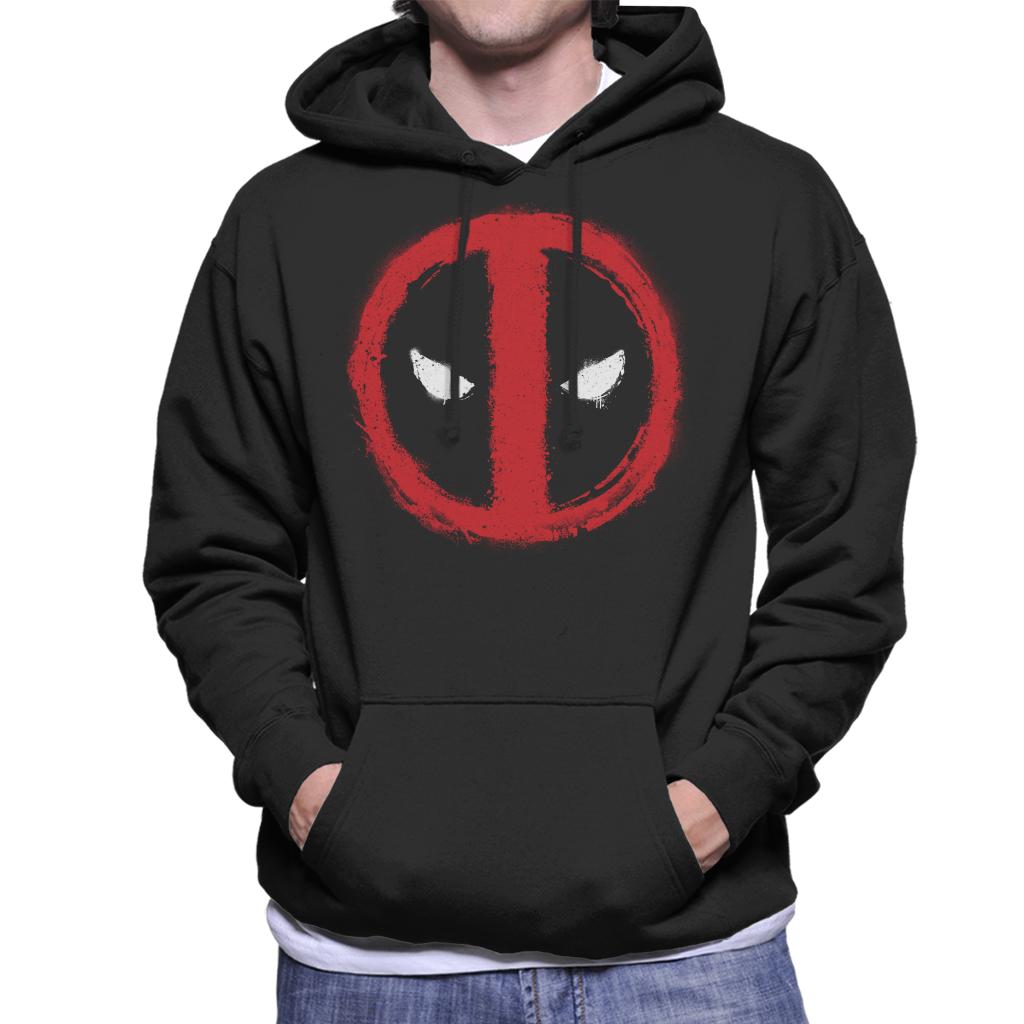 Marvel Deadpool Spray Paint Graffiti Logo Men's Hooded product image 1