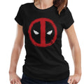 Marvel Deadpool Spray Paint Graffiti Logo Women's T-Shirt product image 1
