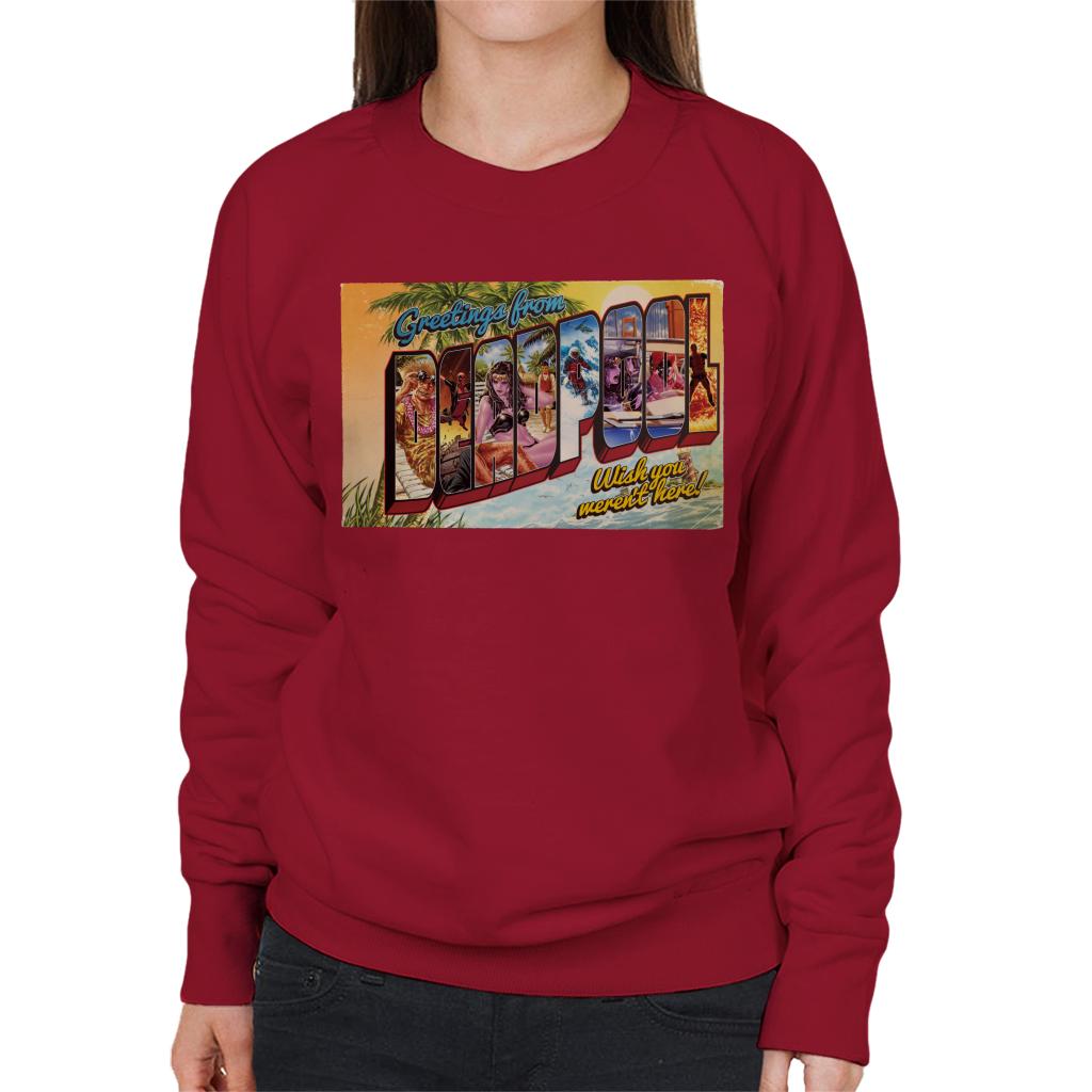 Marvel Greetings From Deadpool Wish You Werent Here Women's product image 6