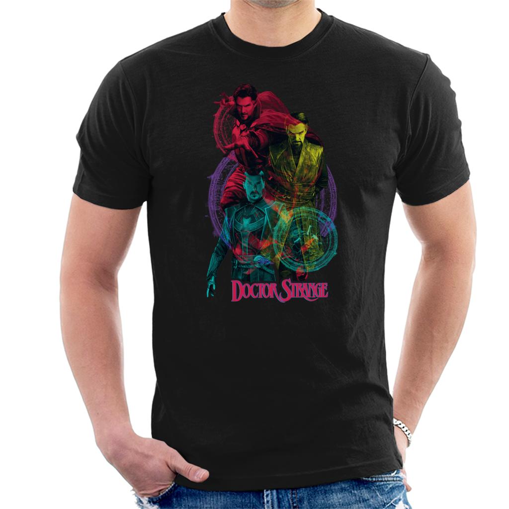 Marvel Doctor Strange Colour Montage Avengers Men's T-Shirt product image 1