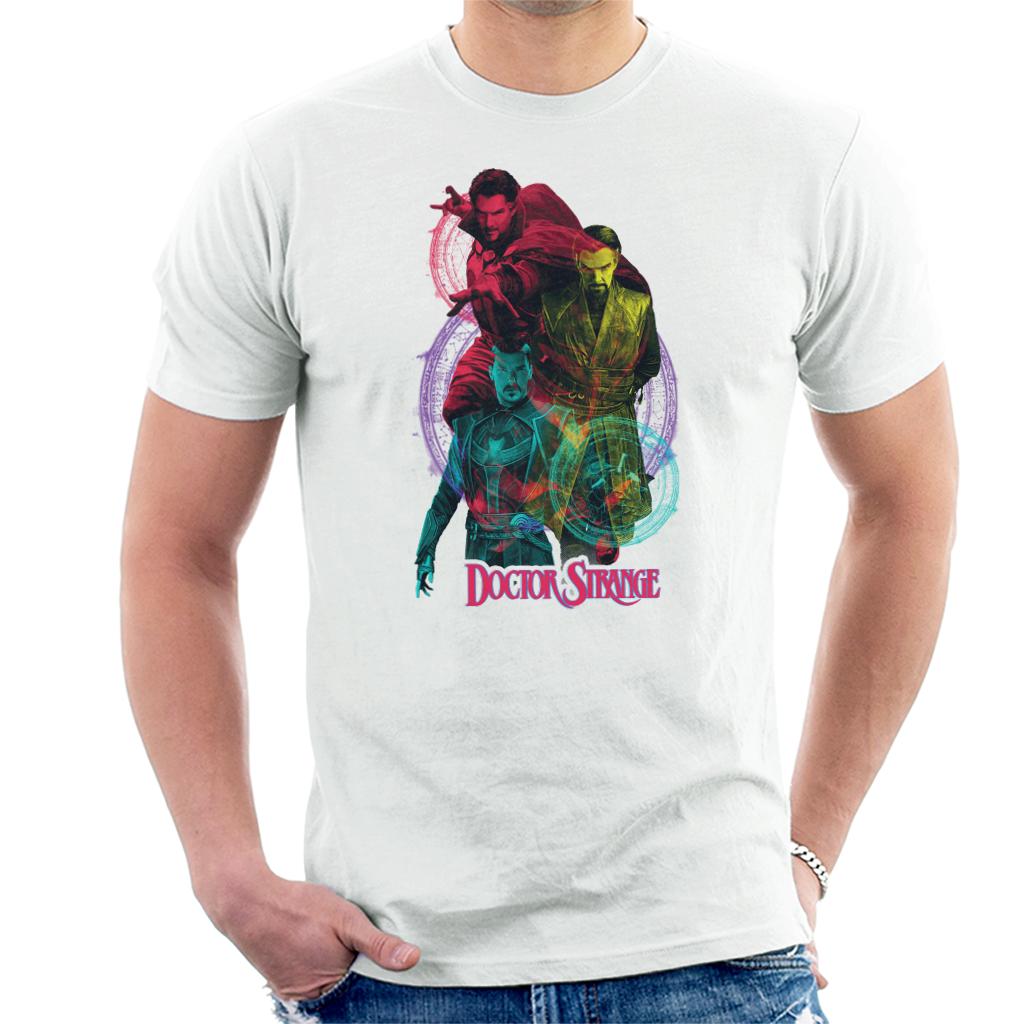 Marvel Doctor Strange Colour Montage Avengers Men's T-Shirt product image 4