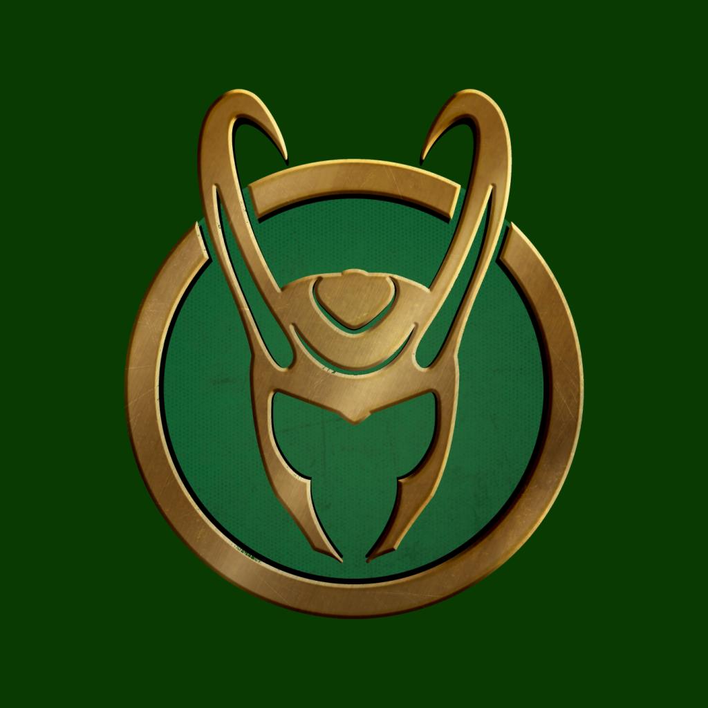 Marvel Loki Gold Horns Helmet Logo Men's T-Shirt product image 9