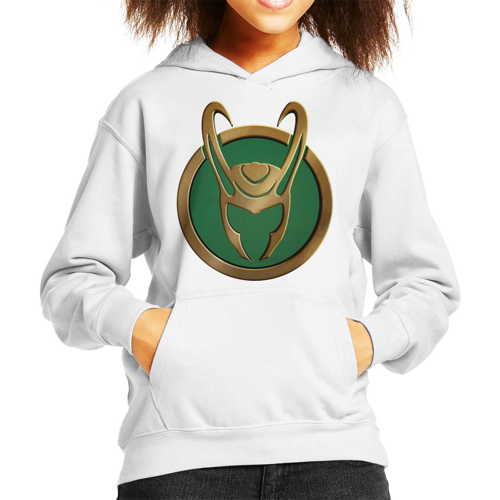 Marvel Loki Gold Horns Helmet Logo Kid's Hooded Sweatshirt product image 6