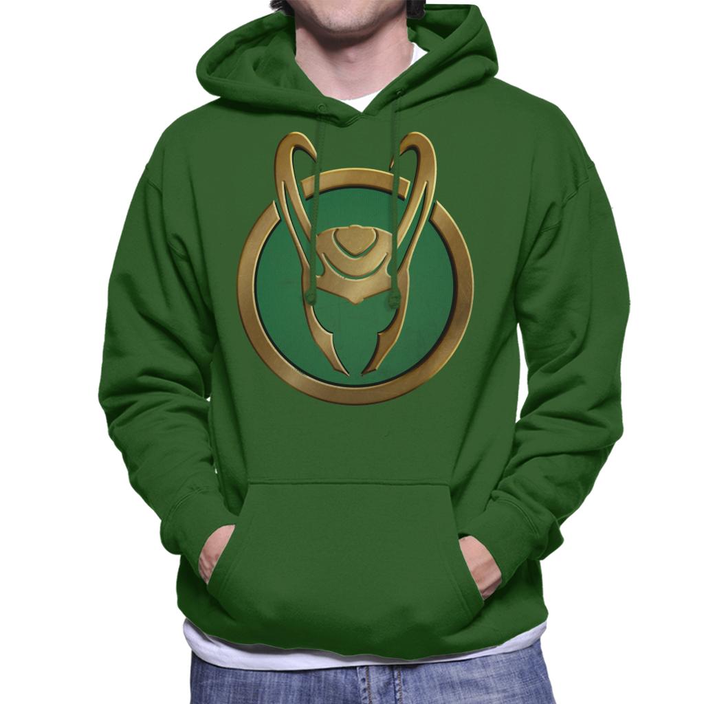 Marvel Loki Gold Horns Helmet Logo Men's Hooded Sweatshirt product image 8