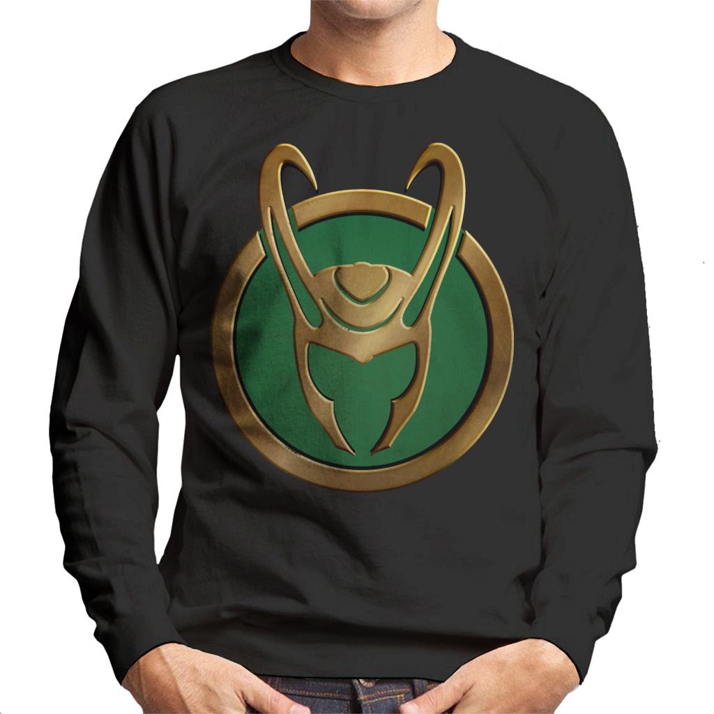 Marvel Loki Gold Horns Helmet Logo Men's Sweatshirt product image 1