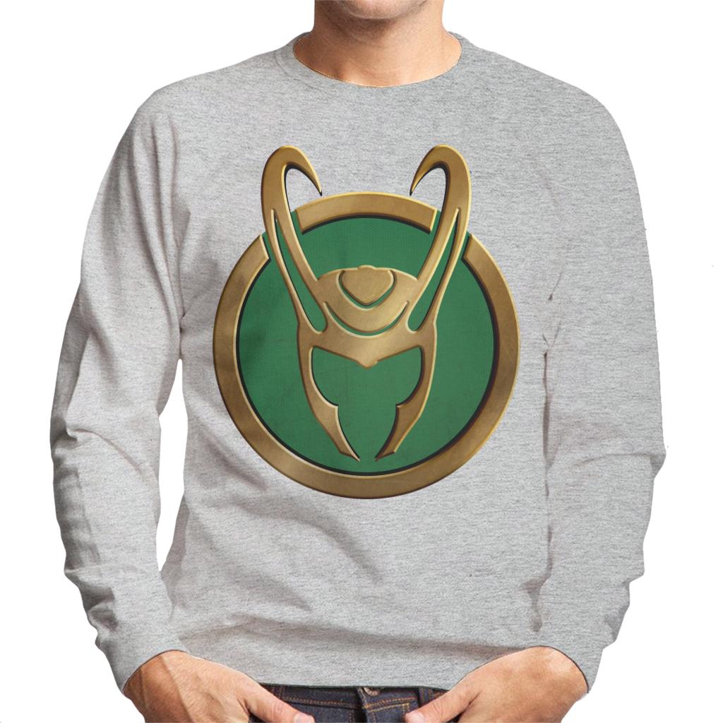 Marvel Loki Gold Horns Helmet Logo Men's Sweatshirt product image 4