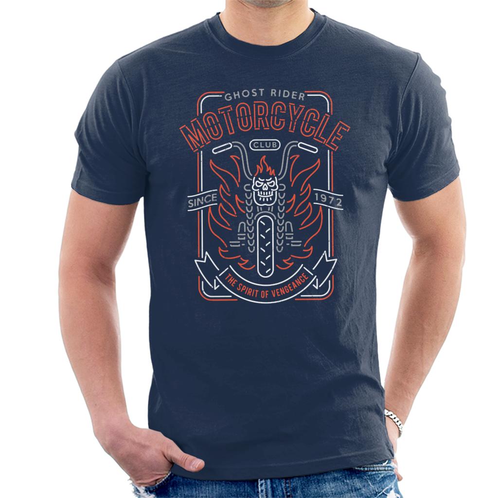 Marvel Ghost Rider Motorcycle Club Men's T-Shirt product image 6
