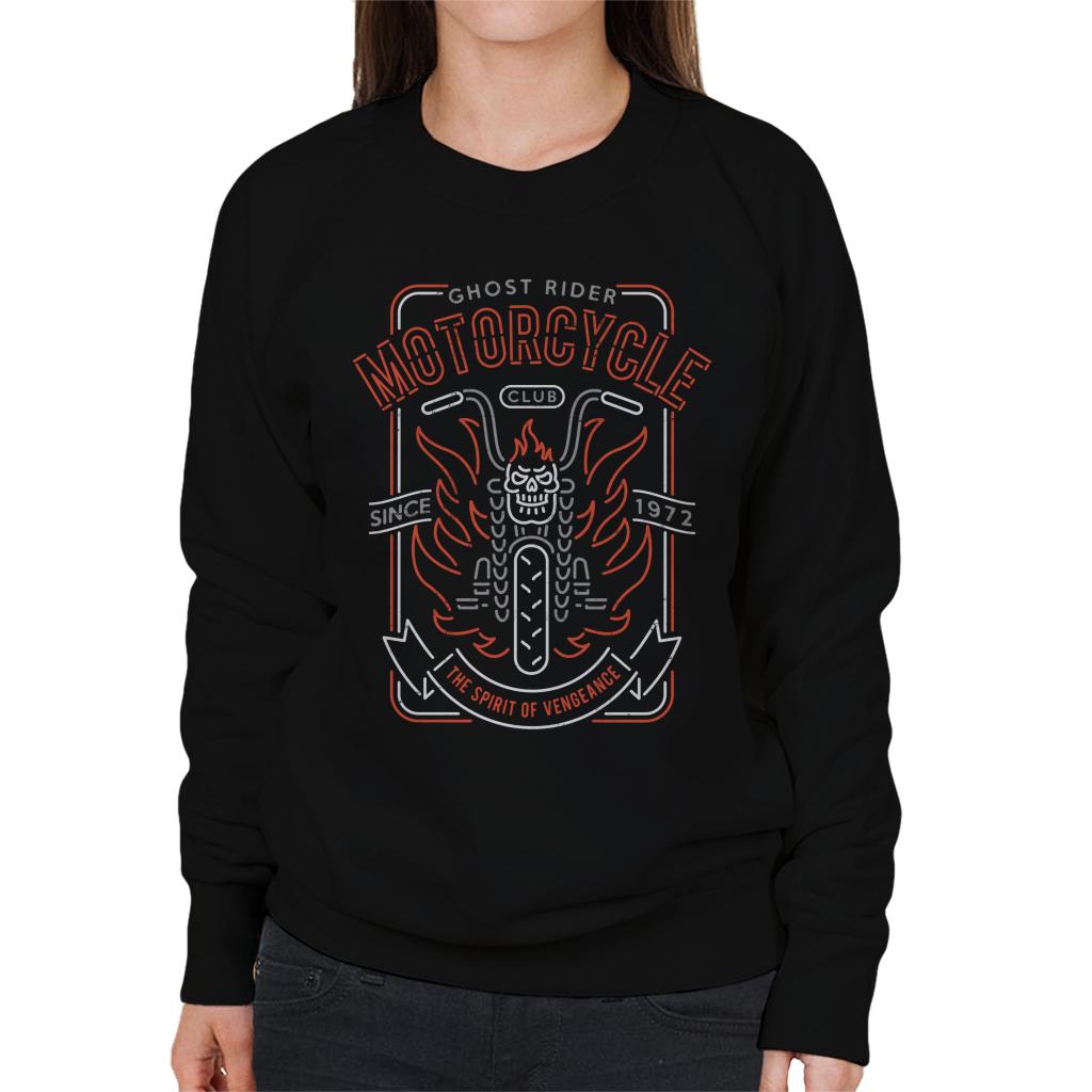 Marvel Ghost Rider Motorcycle Club Women's Sweatshirt product image 1