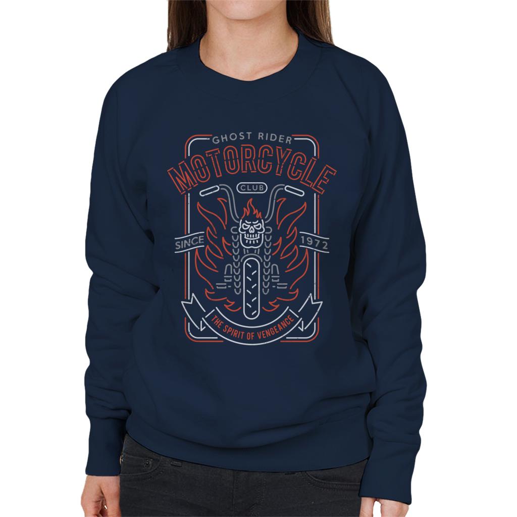 Marvel Ghost Rider Motorcycle Club Women's Sweatshirt product image 6