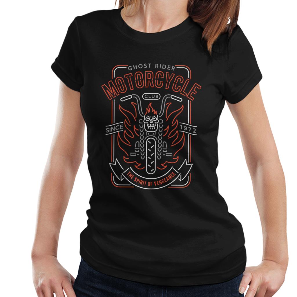 Marvel Ghost Rider Motorcycle Club Women's T-Shirt product image 1