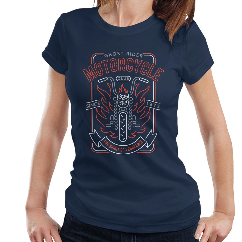Marvel Ghost Rider Motorcycle Club Women's T-Shirt product image 6